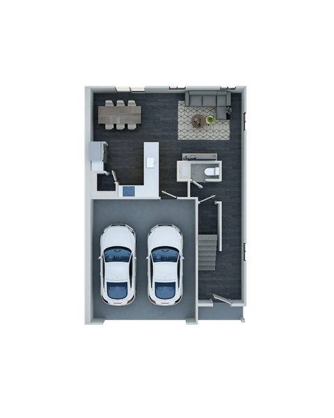 Floor plan for 4 beds, 3.5 baths, 1900 sqft